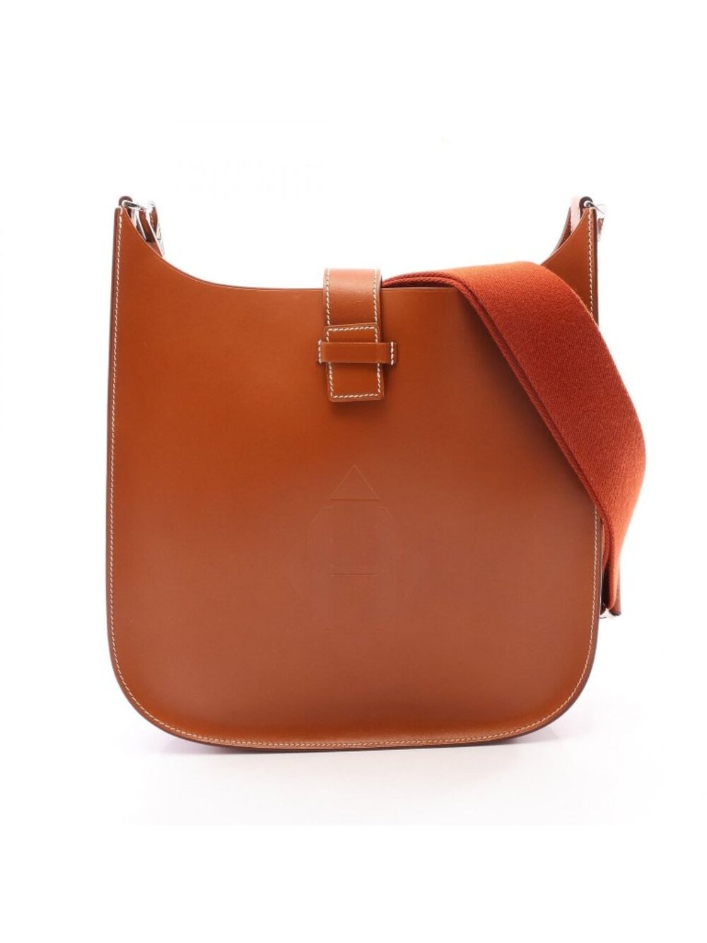 Hermes Shoulder Bag Evelyne Sellier PM Blue Electric Gold